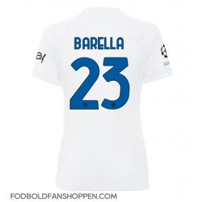 Inter Milan Nicolo Barella #23 Udebanetrøje Dame 2023-24 Kortærmet